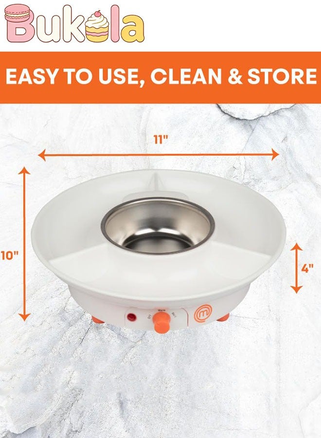 كيلا جهاز صنع فوندو الشوكولاتة الكهربائي مع 4 شوكات وصينية تقديم للحفلات - إعدادات تسخين الكراميل والجبن - مقبلات شاركوتيري للحفلات والاستخدام المنزلي - Image 2